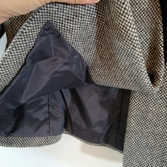 VTG DAVID BENJAMIN Gray Tweed English Western Style Blazer Sz 13/8 Wool Blend - Picture 9 of 12